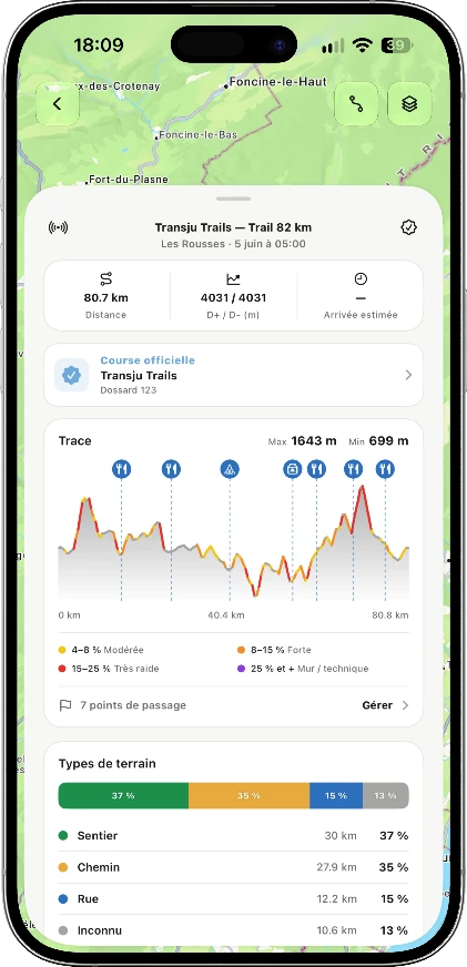 Partnerrennen in der Trail-Race-App
